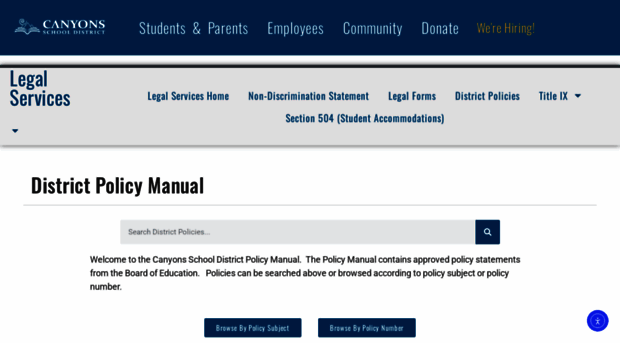 policy.canyonsdistrict.org