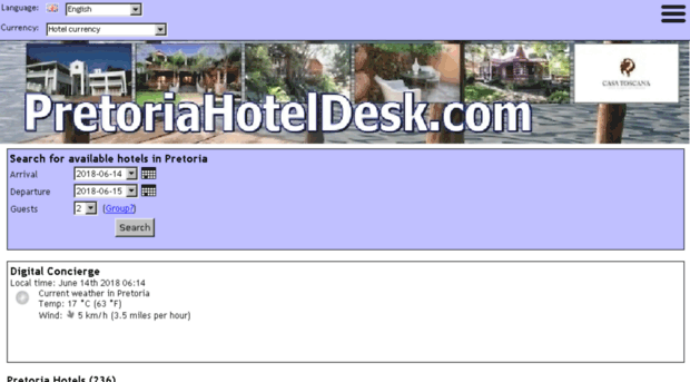 pretoriahoteldesk.com