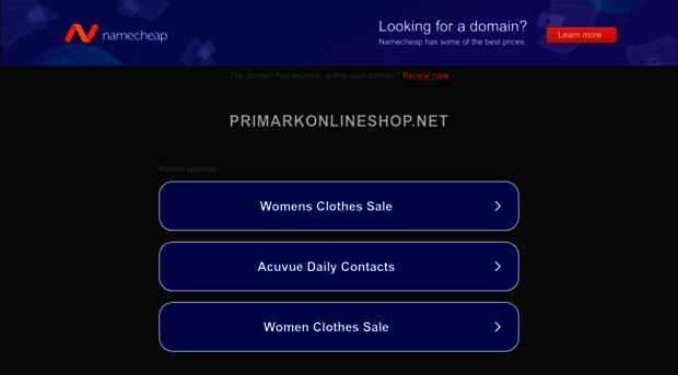 primarkonlineshop.net