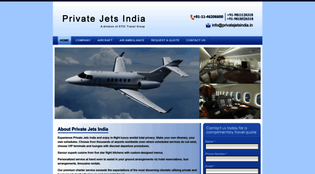 privatejetsindia.in