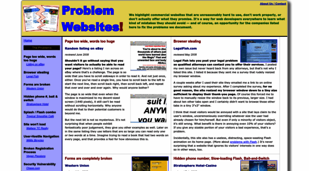 problemwebsites.com