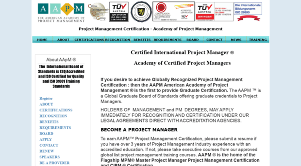 projectmanagementcertification.org