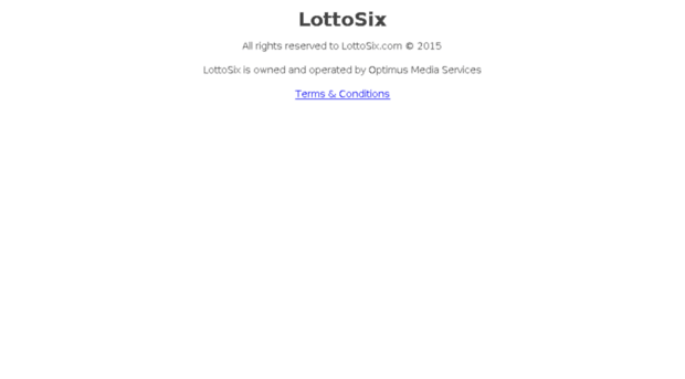 promotions.lottosix.com