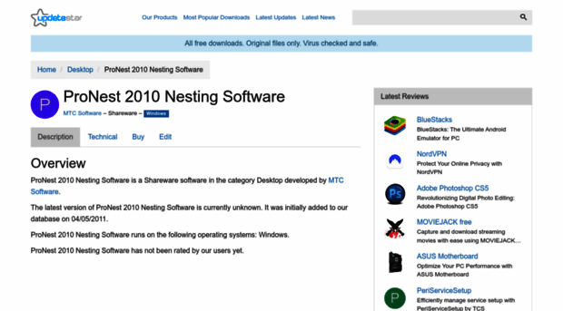 pronest-2010-nesting-software.updatestar.com