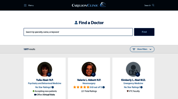 providers.carilionclinic.org