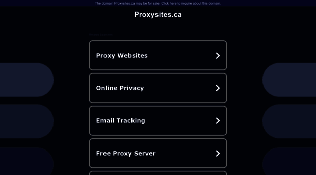 proxysites.ca