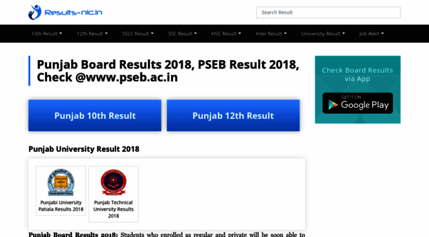 pseb.results-nic.in