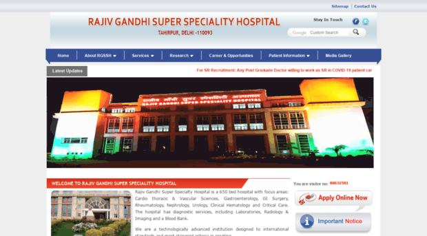 rajivgandhisuperspecialityhospital.org