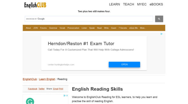 reading.englishclub.com