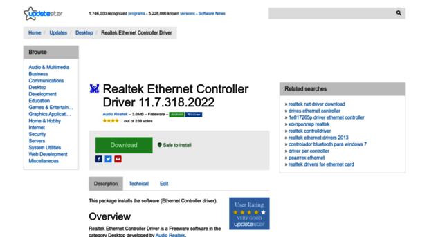 realtek-ethernet-controller-driver.updatestar.com