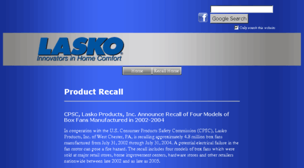 recall.laskoproducts.com