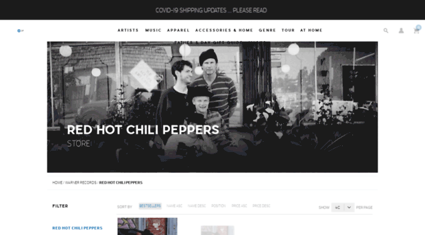 redhotchilipeppers.warnerbrosrecords.com