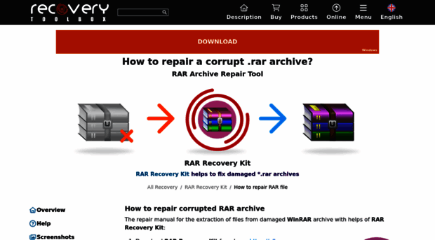 repairrar.recoverytoolbox.com