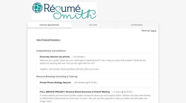 resumesmith.acuityscheduling.com