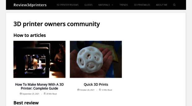review3dprinters.org
