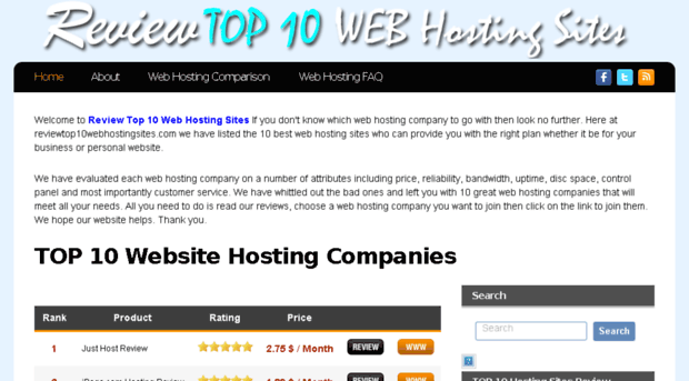 reviewtop10webhostingsites.com