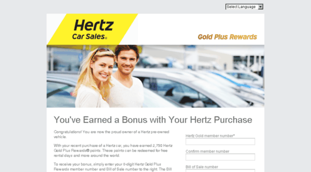 rewards.hertzcarsales.com