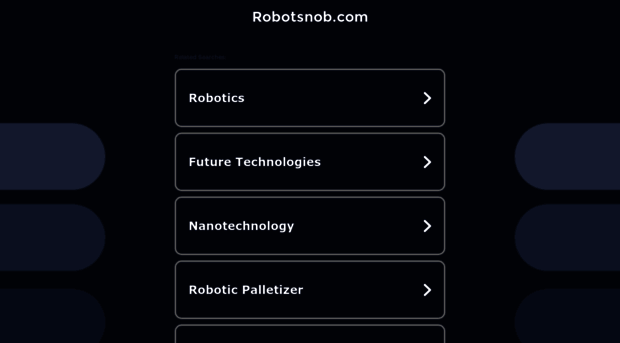 robotsnob.com