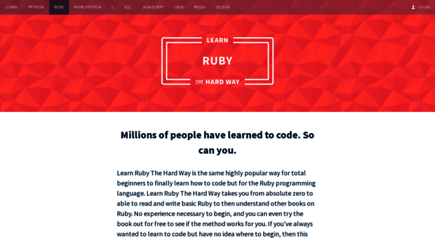 ruby.learncodethehardway.org