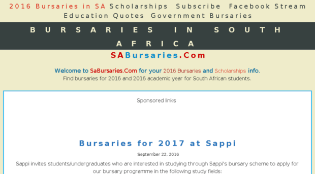 sabursaries.com