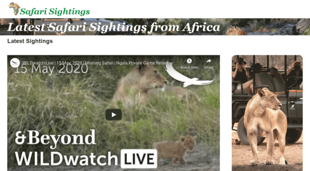 safarisightings.com