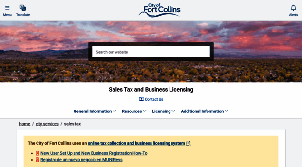 salestax.fcgov.com