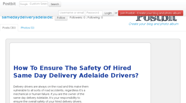 samedaydeliveryadelaide.postbit.com