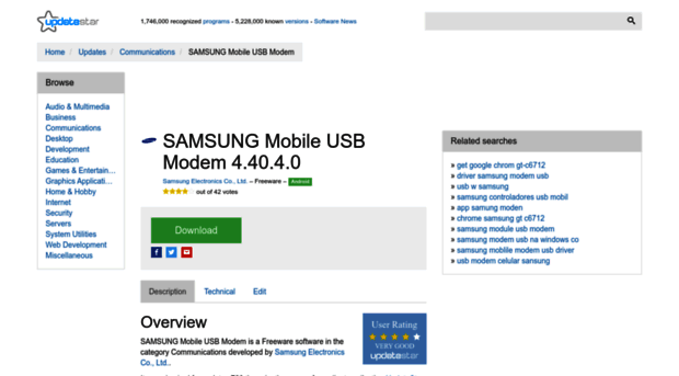 samsung-mobile-usb-modem-software.updatestar.com