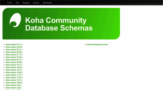 schema.koha-community.org