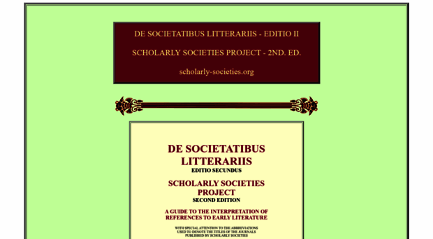 scholarly-societies.org