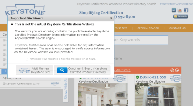 search.keystonecerts.com