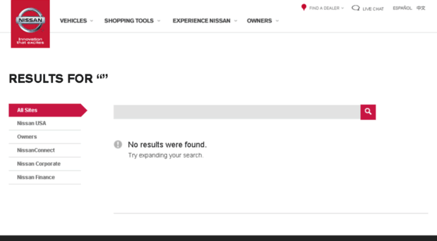 search.nissanusa.com