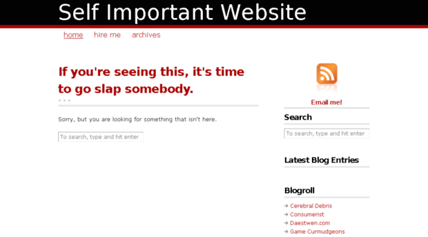 selfimportantwebsite.com