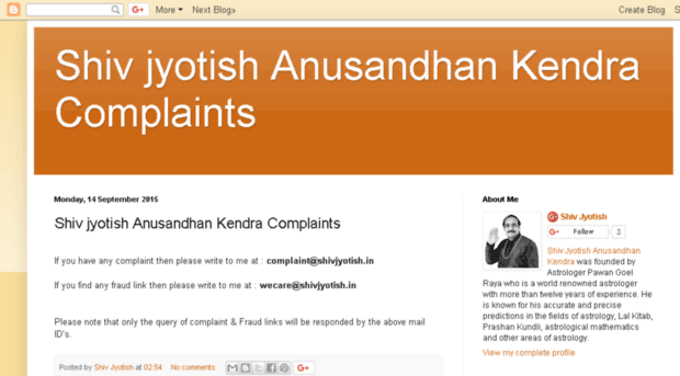 shivjyotishanusandhankendracomplaints.blogspot.in