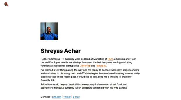 shreyasachar.com