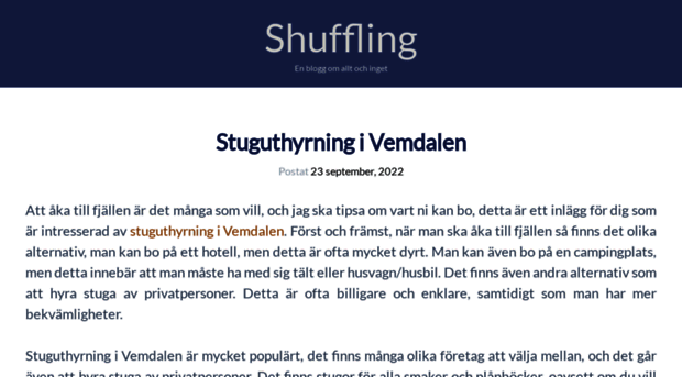 shuffling.se