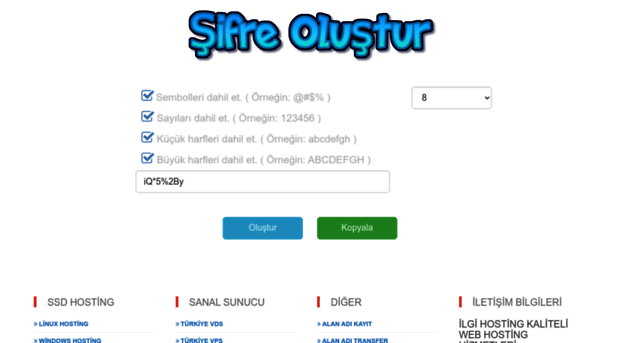 sifreolustur.com