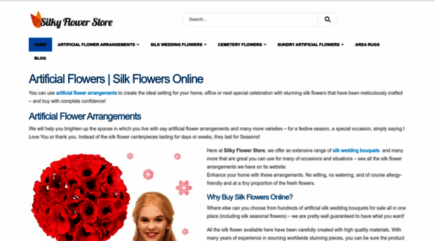 silkyflowerstore.com