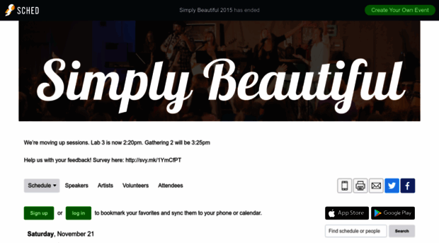 simplybeautiful2015.sched.org