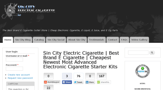 sincityelectriccigarette.com
