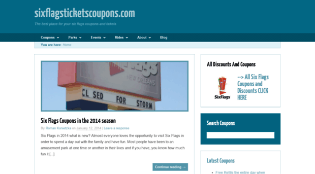 sixflagsticketscoupons.com