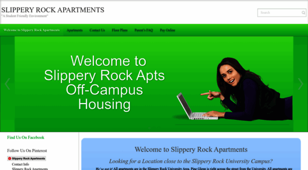 slipperyrockapartments.com