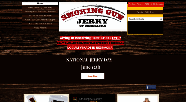 smokinggunjerky.com