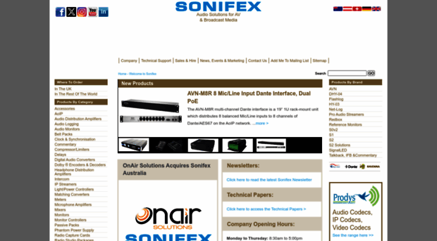 sonifex.co.uk
