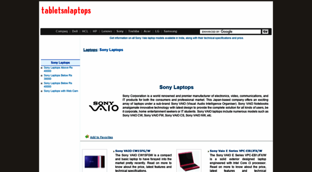 sony.tabletsnlaptops.com