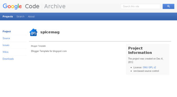 spicemag.googlecode.com