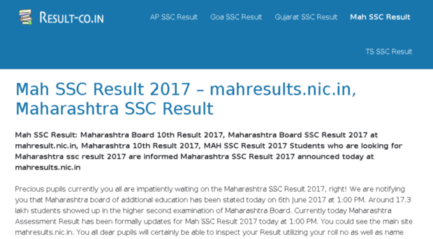 ssc.mahresults.in