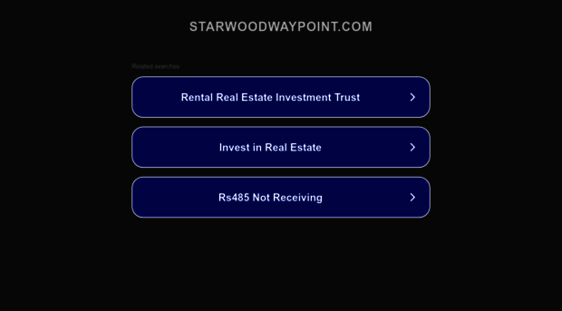 starwoodwaypoint.com