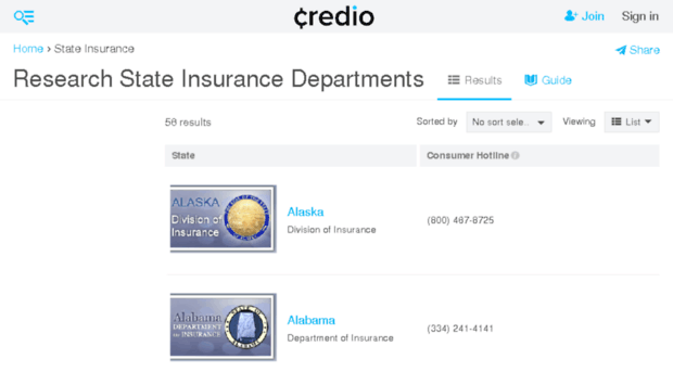 state-insurance-departments.credio.com