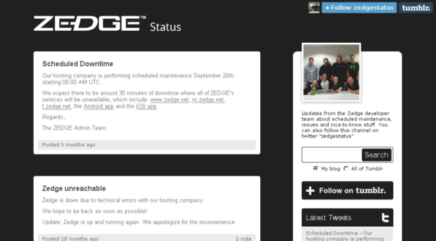 status.zedge.net
